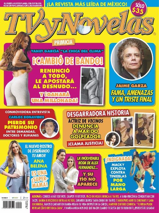 Détails du titre pour TV y Novelas México par Editorial Televisa SA de CV - Disponible